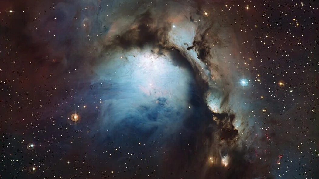 Reflection Nebula – Glowing Cloud of Interstellar Gas and Dust Which Reflects Starlight in Space