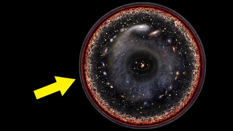 Illustration showing the edge of the universe